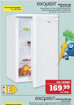 Marktkauf Exquisit kühlschrank ks 16-v-040e Angebot
