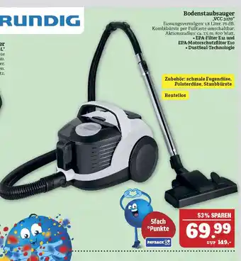 Marktkauf Grundig bodenstaubsauger vcc 3170 Angebot