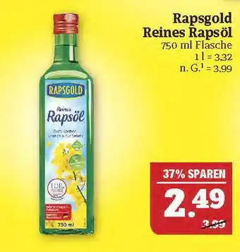 Marktkauf Rapsgold reines rapsöl Angebot