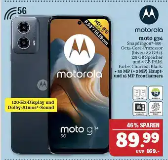 Marktkauf Motorola moto g34 Angebot