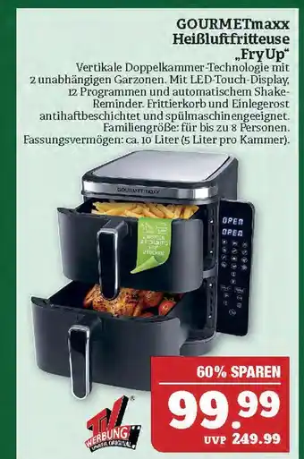 Marktkauf Gourmetmaxx heißluftfritteuse fry up Angebot