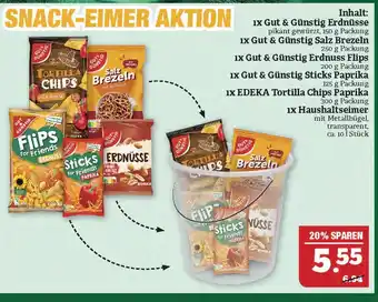 Marktkauf Gut & günstig snack-eimer aktion Angebot