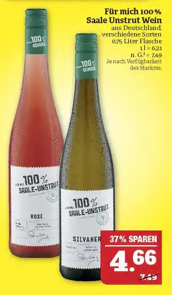 Marktkauf Saale unstrut rosé oder silvaner Angebot