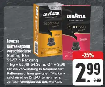 Edeka Lavazza kaffeekapseln Angebot