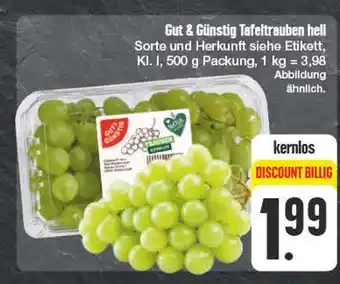 Edeka Gut & günstig tafeltrauben hell Angebot
