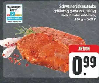 Edeka Schweinerückensteaks Angebot