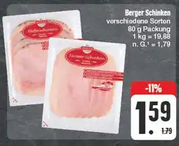 Edeka Berger schinken pfefferschinken oder farmer schinken Angebot
