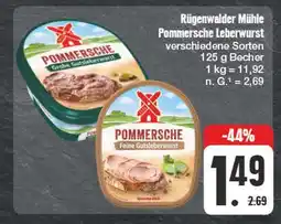 Edeka Rügenwalder mühle pommersche leberwurst Angebot