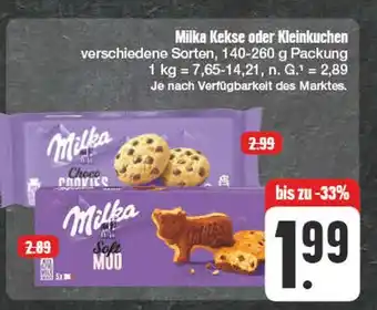 Edeka Milka kekse oder kleinkuchen Angebot