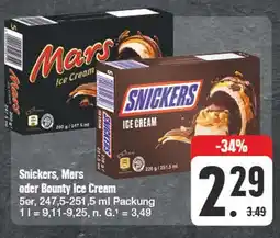 Edeka Mars snickers, mars oder bounty ice cream Angebot
