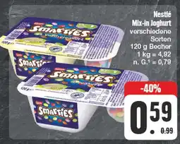 Edeka Nestlé mix-in joghurt Angebot