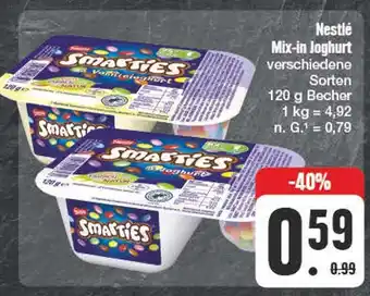 Edeka Nestlé mix-in joghurt Angebot