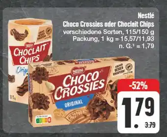 Edeka Nestlé choco crossies oder choclait chips Angebot
