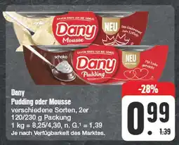 Edeka Dany pudding oder mousse Angebot