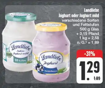 Edeka Landliebe joghurt oder joghurt mild Angebot