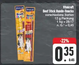Edeka Vitakraft beef stick hunde-snacks Angebot