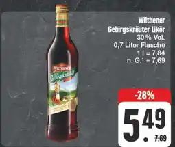 Edeka Wilthener gebirgskräuter likör Angebot