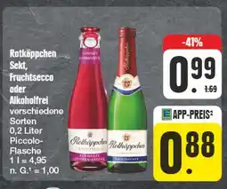 Edeka Rotkäppchen sekt, fruchtsecco oder alkoholfrei Angebot