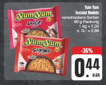 Edeka Yum yum instant nudeln Angebot