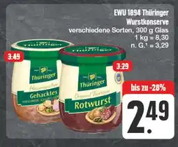 Edeka Thüringer ewu 1894 thüringer wurstkonserve Angebot
