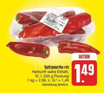 Edeka Spitzpaprika rot Angebot