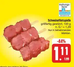 Edeka Schweinefiletspieße Angebot