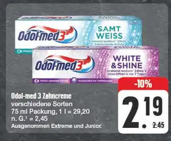 Edeka Odol-med 3 samt weiss oder white & shine Angebot
