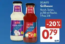 Aldi Süd Delikato knoblauch sauce oder paprika sauce Angebot