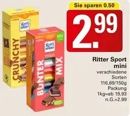 WEZ Ritter Sport mini Angebot
