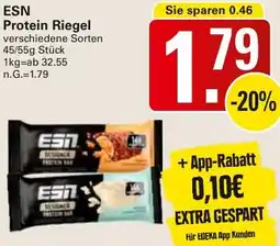 WEZ ESN Protein Riegel Angebot