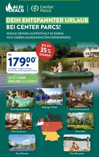 Aldi Süd Aldi deals dein entspannter urlaub bei center parcs! Angebot
