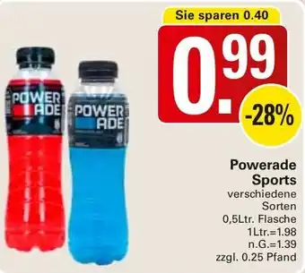 WEZ Powerade Sports Angebot