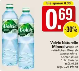 WEZ Volvic Naturelle Mineralwasser Angebot