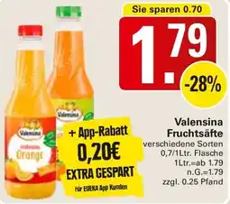 WEZ Valensina Fruchtsäfte Angebot