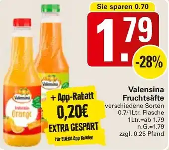 WEZ Valensina Fruchtsäfte Angebot