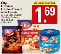 WEZ Ültje Erdnüsse, Linsen-Crackets oder Fusion Angebot