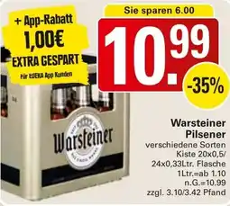 WEZ Warsteiner Pilsener Angebot