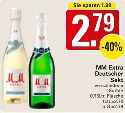 WEZ MM Extra Deutscher Sekt Angebot