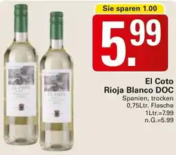 WEZ El Coto Rioja Blanco DOC Angebot