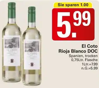 WEZ El Coto Rioja Blanco DOC Angebot