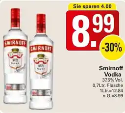 WEZ Smirnoff Vodka Angebot