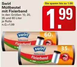 WEZ Swirl Müllbeutel mit Fixierband Angebot