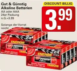 WEZ Gut & Günstig Alkaline Batterien Angebot