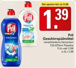 WEZ Pril Geschirrspülmittel Angebot