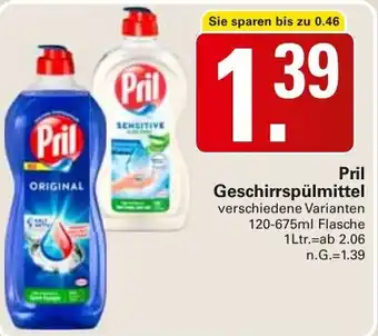WEZ Pril Geschirrspülmittel Angebot