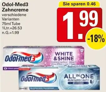 WEZ Odol-Med3 Zahncreme Angebot