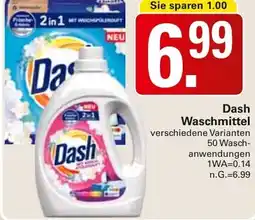 WEZ Dash Waschmittel Angebot