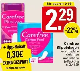 WEZ Carefree Slipeinlagen Angebot