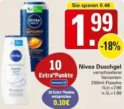 WEZ Nivea Duschgel Angebot