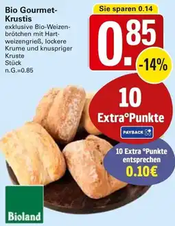 WEZ Bio Gourmet Krustis Angebot